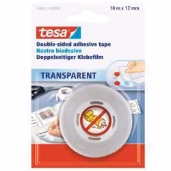 TESA 64621-00000-04, 10 m, Transparent, 12 mm