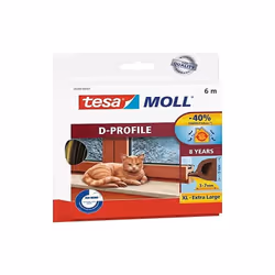 Le tesa moll D-Profile est un joint en caoutchouc autocollant pour portes et fenêtres. Il est résistant aux intempéries, aux ...