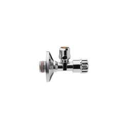 ASW - Robinet d&39angle 1/2 "x 3/8" 422504 chromé , auto-étanche, avec rosace