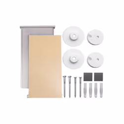 ASW bouton-poussoir montage sur miroir 490016 pour Spiegel jusqu'à max. 6 mm - 1,6 m², invisible complet avec vis et cheville ...