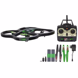 Jamara Observer AHP Quadrocopter 4 rotors 650 mAh Noir, Vert