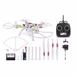 Jamara Payload GPS Altitude HD Wifi FPV 4 rotors 2700 mAh Blanc