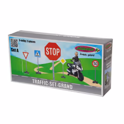 Jamara 460257, Ensemble de feux de signalisation jouet, 3 an(s), Plastique, Noir, Bleu, Gris, Rouge, Blanc, Jaune