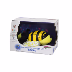 Jamara Dreamy Bee lumière de nuit pour bébé Autonome Noir, Jaune LED