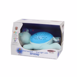 Jamara Dreamy Hippo lumière de nuit pour bébé Autonome Bleu, Blanc LED