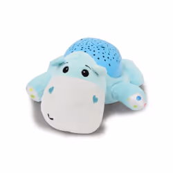 Jamara Dreamy Hippo lumière de nuit pour bébé Autonome Bleu, Blanc LED