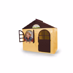 Jamara Little Home, Maison de jeux posée au sol, 1,5 an(s), 1 portes(s), Beige, Marron
