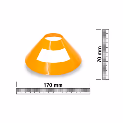 Jamara 460524 cône et fût de signalisation Cône de circulation Orange Plastique 4 pièce(s) - Vue supplémentaire 4