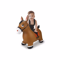 Jamara Hopping animal horse brown with pump, Animaux, 1 an(s), Marron