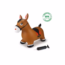 Jamara Hopping animal horse brown with pump jouet gonflable