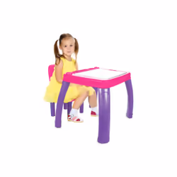 Jamara Childrens seating group Lets Study, 2 an(s), 1 personne(s), Plastique, 1,88 kg, Rose, Violet, Blanc