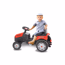 Jamara Pedal Tractor Strong Bull, 3 an(s), 4 roue(s), Noir, Rouge