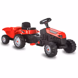 Jamara Pedal tractor Strong Bull with trailer Tracteur à conducteur porté