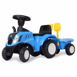 Jamara New Holland T7 Tractor, 1 an(s), 4 roue(s), Noir, Bleu, Batteries requises