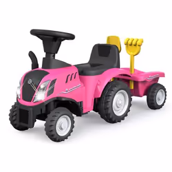 Jamara New Holland T7 Tractor, 1 an(s), 4 roue(s), Bleu, Rose, Batteries requises