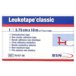 Essity Leukotape Classic Bande Adhésive Non-Elastique 3.75 cm x 10 m - Couleur : Rouge