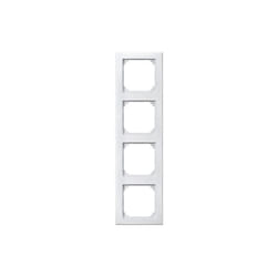 462419 plaque de finition m-smart, 4 postes, blanc mat - Merten