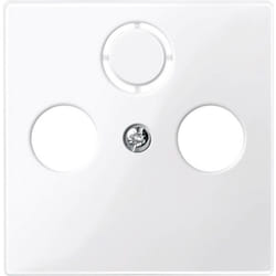 Prise sat Merten 296719 System m, 1-M, M-Smart, M-Plan, M-Creativ blanc polaire brillant - blanc polaire brillant