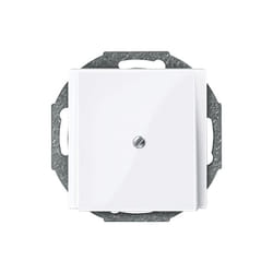 Merten - 296325 système m plaque centrale de sortie de câble blanc brillant