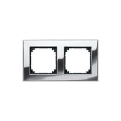 475239 plaques de finition m-plan métal, 2 postes, chrome brillant - Merten