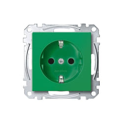 Merten - MEG2300-0304 prise de courant schuko pour circuits électriques spécialisésprotection., brs, FICHE10., avec système enfich