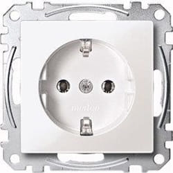 Merten MEG2301-0619 boitier de prise de courant Type F Blanc