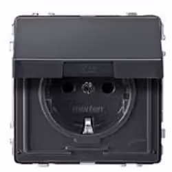 Merten MEG2310-7214, Type F, Anthracite, IP44, 250 V, 16 A, 1 pièce(s)