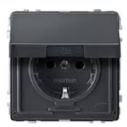 Merten MEG2310-7214 prise de courant Type F Anthracite