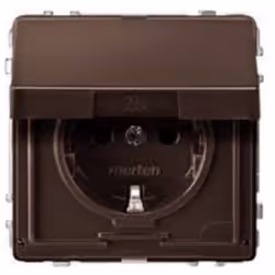 Merten MEG2310-7215, Type F, Marron, IP44, 250 V, 16 A, 1 pièce(s)