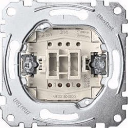 Merten MEG3150-0000 commutateur électrique Bouton-poussoir 1P Métallique