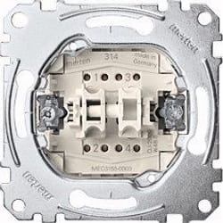 Merten MEG3155-0000 commutateur électrique Bouton-poussoir 1P Métallique