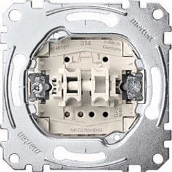 Merten MEG3755-0000 commutateur électrique Bouton-poussoir 1P Métallique