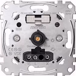Merten MEG5131-0000, Variateur, Intégré, Rotatif, Métallique, 230 V, 50 Hz