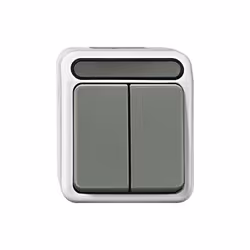 SCHNEIDER ELECTRIC 1 PIÈCE KOMPLETT SERIENSCHALTER AQUASTAR GRIS 4074980