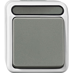 Bouton-poussoir Merten 4074993 aquastar gris clair X507591