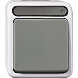 Informations techniques Composants du commutateur : complet Couleur : gris clair Courant nominal : 10 A Dimensions produit, h ...