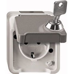 Merten MEG2423-8029 prise de courant Gris