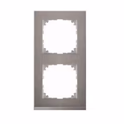 Merten MEG4020-3646, Aluminium, Acier inoxydable, Métal, Thermoplastique, Sans vis, Merten, 1 pièce(s)