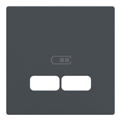 Schneider electric - MEG4367-0414 - Merten System M Plaque centrale pour station de charge USB Anthracite
