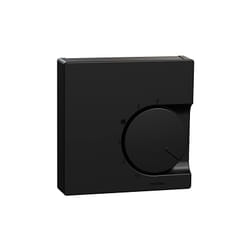 Merten - plaque centrale pour régulateur de température ambiante avec contact interchangeable, noir mat, système m, MEG5762-0403