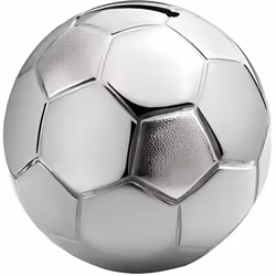 Tirelire - ZILVERSTAD - A6007260 - Ballon de Football - Argenté Laqué - Enfant