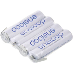 Pack de piles rechargeables 4x LR3 (aaa) NiMH Panasonic 126872 4.8 v 750 mAh