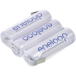 Pack de piles rechargeables 3x LR6 (AA) NiMH Panasonic 129673 3.6 V 1900 mAh