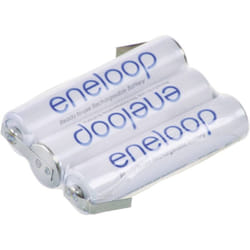 Pack de piles rechargeables 3x LR3 (aaa) NiMH Panasonic 129674 3.6 v 750 mAh