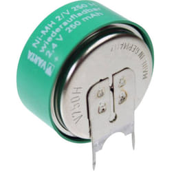 V2/250H-SLF ++/- Pile bouton rechargeable 250H NiMH 250 mAh 2.4 v 1 pc(s) - Varta