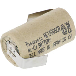 Pile rechargeable spéciale Sub-C cosses à souder en Z NiCd Panasonic Sub-C ZLF 1.2 V 1900 mAh