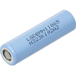 Chem INR18650MH1 Pile rechargeable spéciale 18650 résiste aux courants élevés Li-Ion 3.7 v 3000 mAh - LG