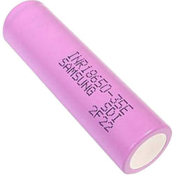 Pile rechargeable spéciale 18650 Samsung S9009316342928 résiste aux courants élevés, flat-top Li-Ion 3.6 v 3450 mAh 1 p