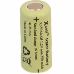 Informations techniques Capacité (mAh, Ah) : 350 mAh Circuit de protection intégré : non Courant de charge max. : 175 mA Cour ...