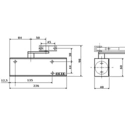 Geze - Ferme-porte ts 2000 nv bc corps seul bronze 124945